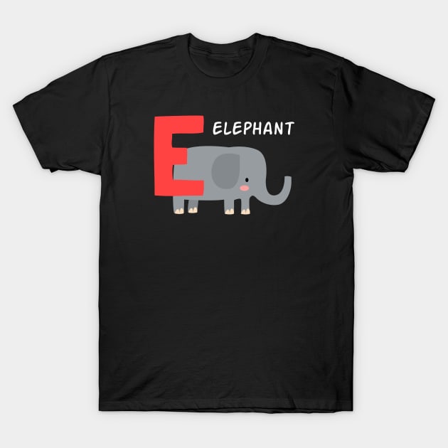 Elepant Alphabet Funny T-Shirt by Kids series